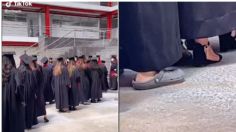 Video: joven se gradúa en chanclas y se vuelve viral en redes