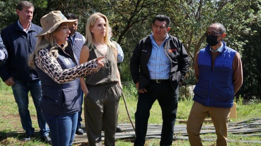 Romina Contreras supervisa construcción del Centro de Atención y Protección Animal en Huixquilucan