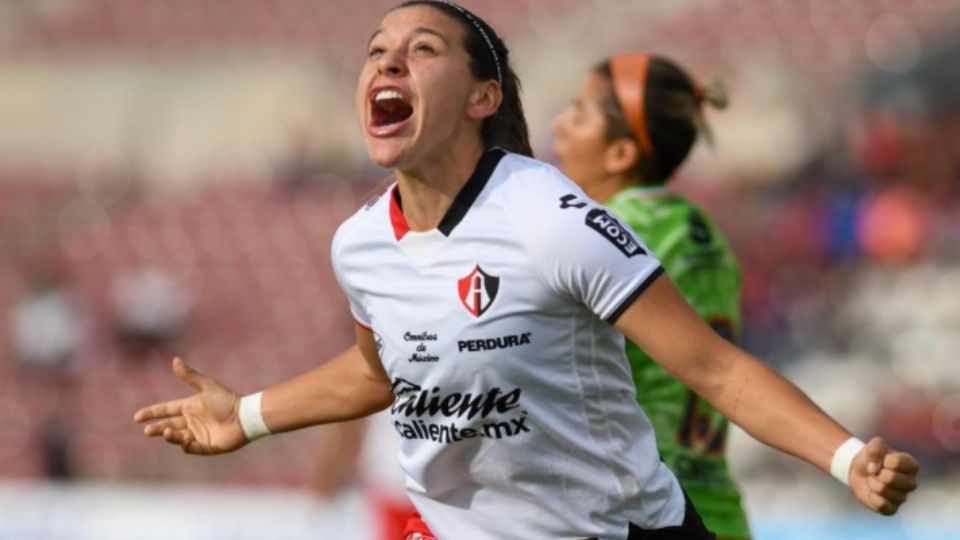 Norma Palafox celebra su gol al FC Juárez.