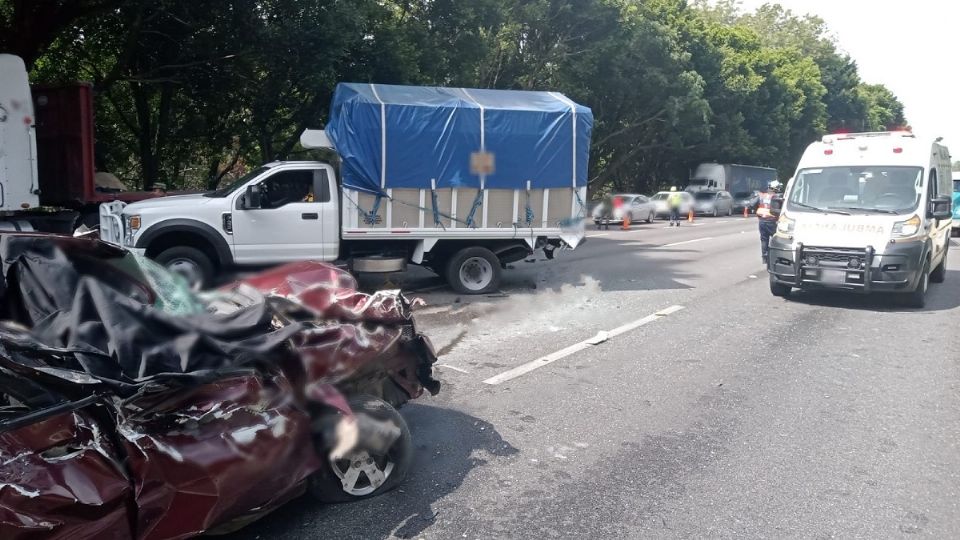 El accidente se registró a la altura del kilómetro 75.