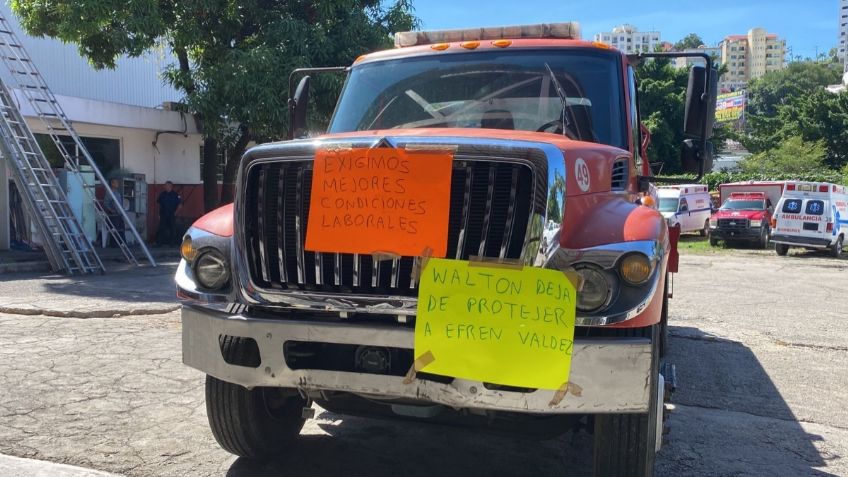 Bomberos de Acapulco paran labores por falta de equipos y mejores condiciones laborales