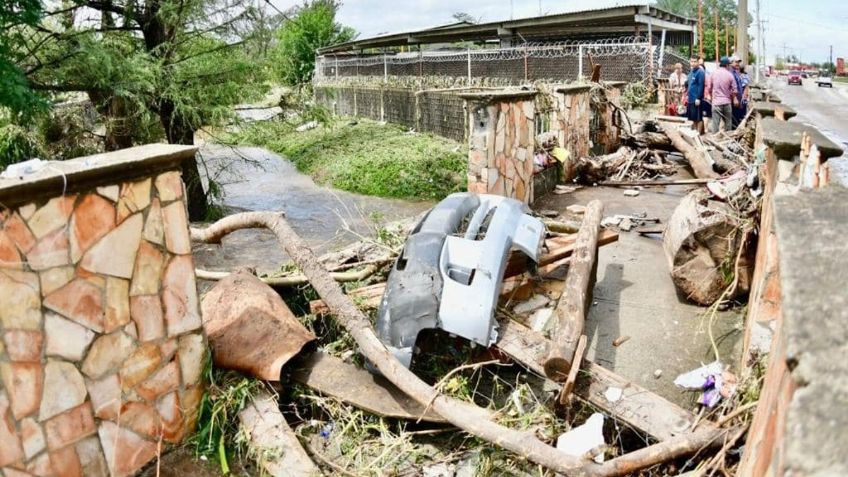 Un muerto y afluentes desbordados, saldo de tormenta en Múzquiz