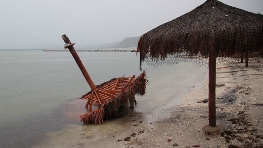 El ciclón post-tropical "Kay" se debilita frente a las costas de Baja California