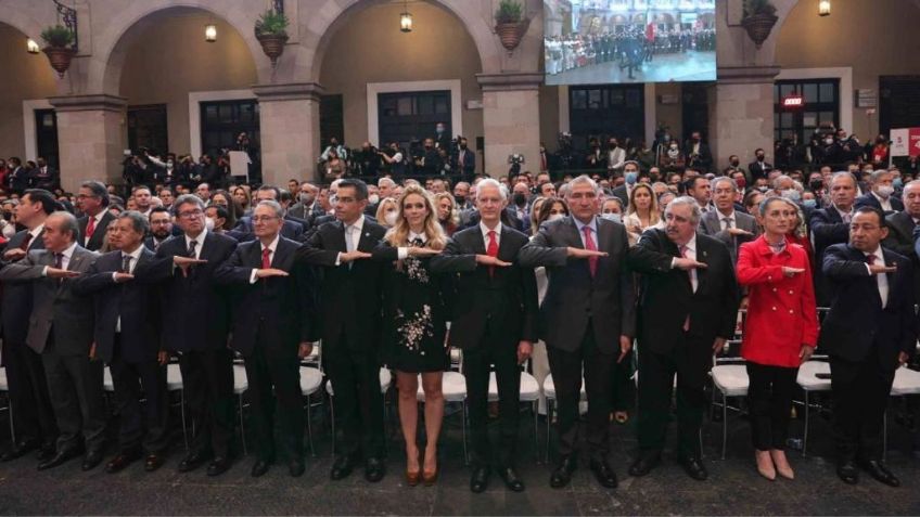 Presidenciables de Morena, presentes en Quinto Informe de Resultados de Alfredo del Mazo