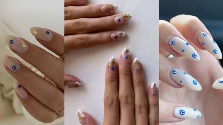 ¡Adiós manicura francesa!, las uñas con diseños de ojos turcos son la nueva tendencia