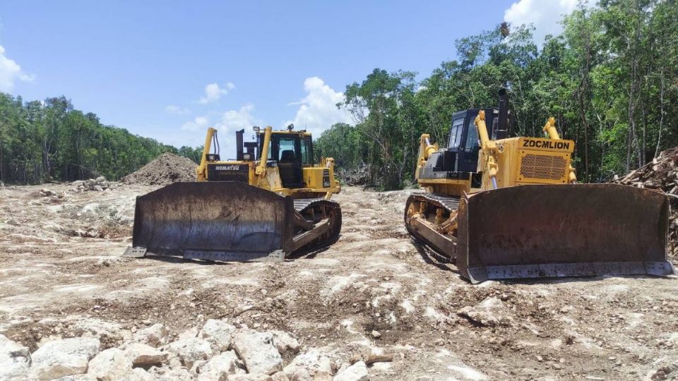 Continúan las obras del Tren Maya.