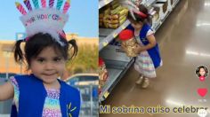 Niña celebra sus 3 años en Walmart y conquista TikTok con su felicidad