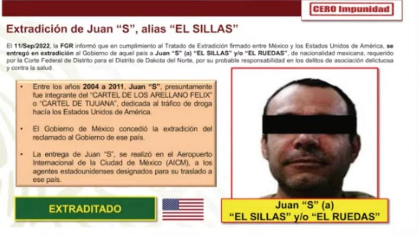 Extraditan a EU a un operador de los Arellano Félix y otros tres delincuentes