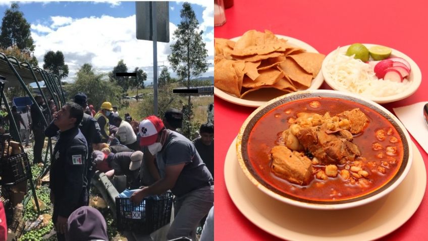 Rapiñan limones en Toluca tras volcadura de un tráiler; los ocuparán para Noche Mexicana