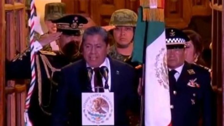 David Monreal, gobernador de Zacatecas, da su segundo Grito de Independencia