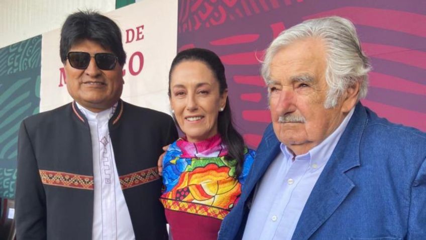 Sheinbaum celebra proyectos de transformación de Evo Morales y Pepe Mujica