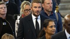 FOTOS | David Beckham se formó más de 12 horas para despedir a la reina Isabel II