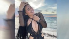 Desde la playa, Gomita enciende TikTok con atrevido baile y outfit de transparencias: VIDEO