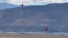 VIDEO muestra el momento exacto en que un avión de competencias se estrella y envuelve en llamas