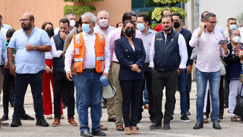 Evelyn Salgado participa en Simulacro Nacional 2022 de Guerrero