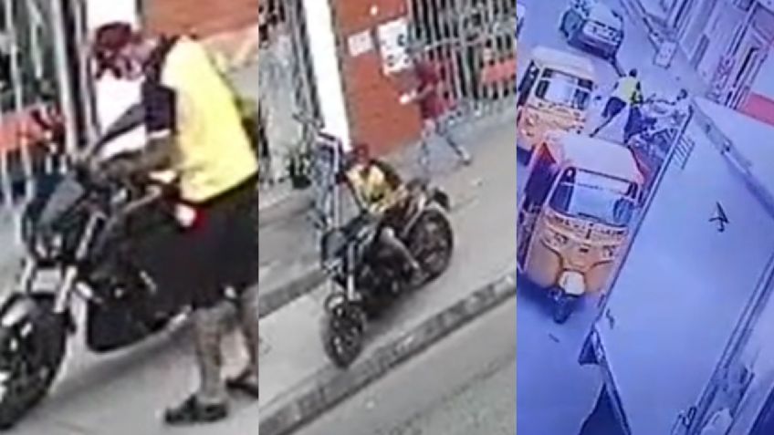 Un hombre se viraliza por perseguir al ladrón de su moto a pie hasta que lo alcanzó