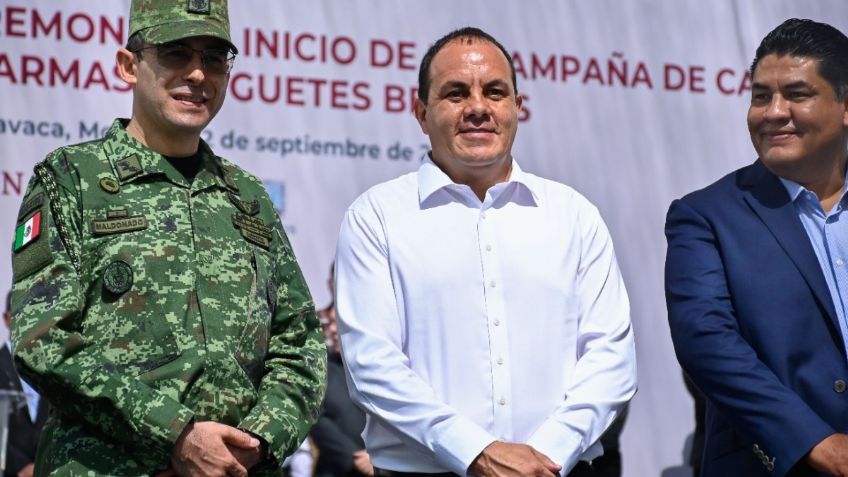 Gobierno de Morelos y Sedena encabezan inicio de la campaña de canje de armas y juguetes bélicos