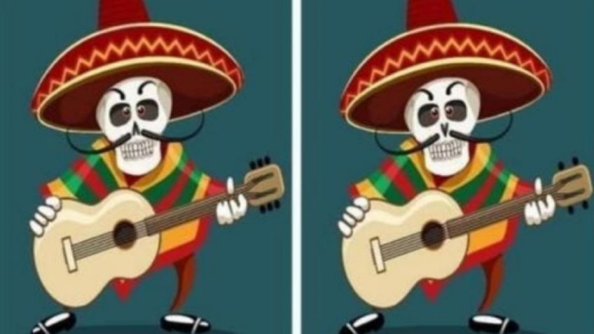 Encuentra las 3 diferencias que tienen las CALAVERAS patrias; tienes 7 segundos