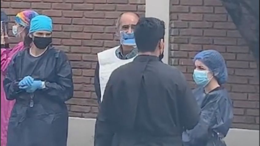 VIDEO: Dentistas sacan a paciente con pleno tratamiento en la boca durante temblor