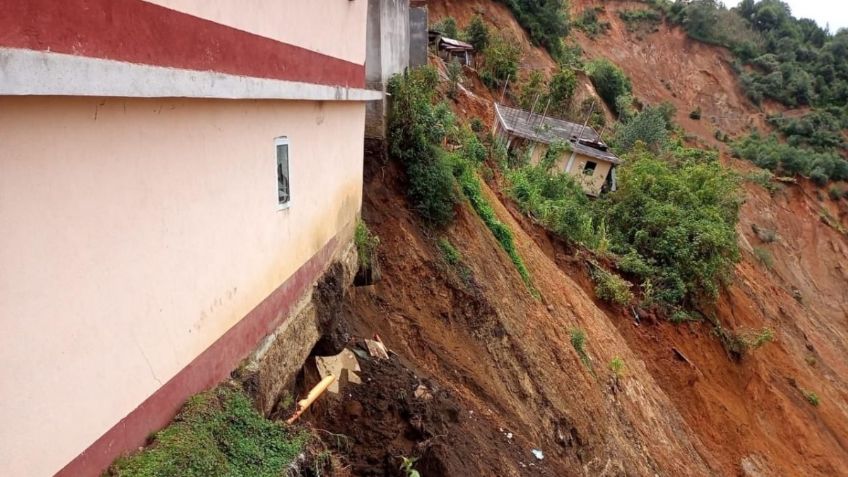 Sierra Guatemala - México sufre daños por fuertes lluvias