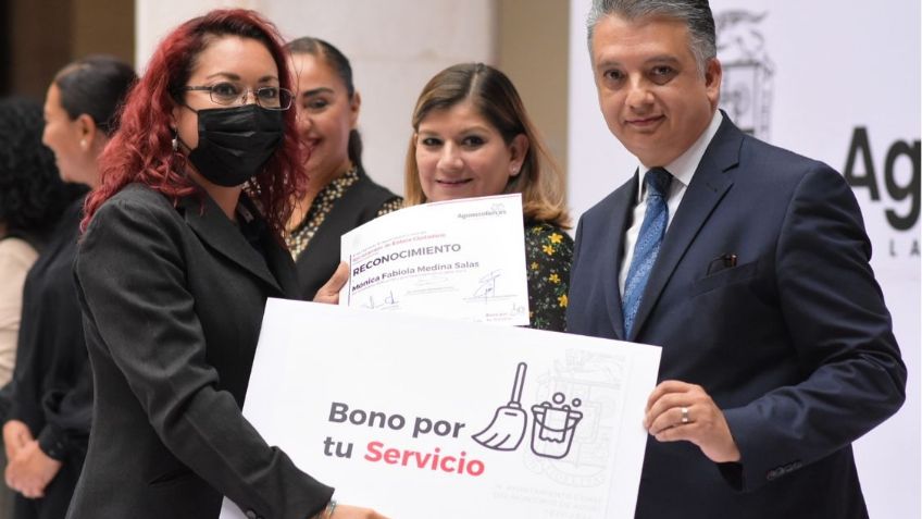 14 trabajadores de servicios públicos del municipio capital recibieron el “Bono por tu servicio”