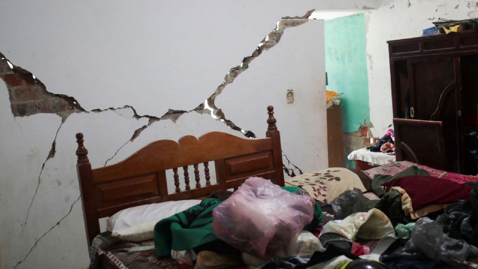 Una vista muestra una casa dañada después de un terremoto el lunes, en Ojo de Agua, Michoacán, México 20 de septiembre de 2022. REUTERS/Henry Romero