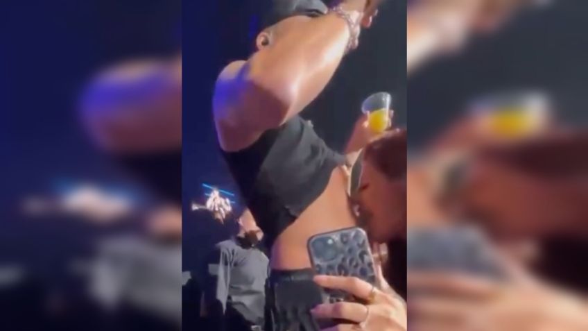 VIDEO | Una fanática manosea y lame el abdomen de Prince Royce durante concierto