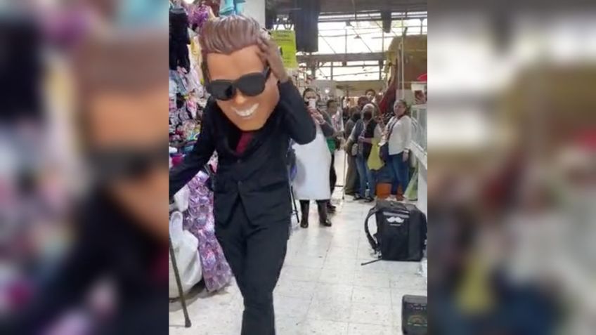 VIDEO | "Luis Miguel" reaparece y lo hace para felicitar a vendedora del mercado San Joaquín en su cumpleaños