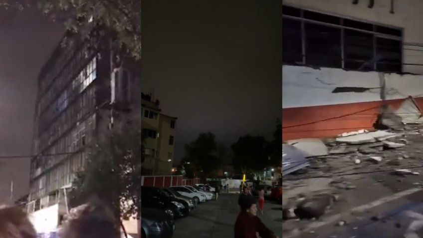 En VIDEOS: entre movimientos bruscos en edificios y cables, así se vivió el sismo de magnitud 6.9