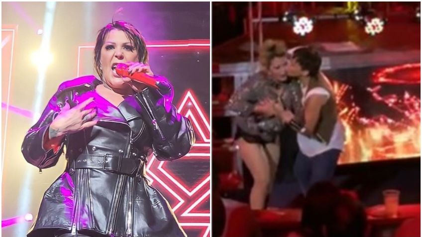 Alejandra Guzmán se defiende después de que un fan la tocara indebidamente durante un concierto | VIDEO