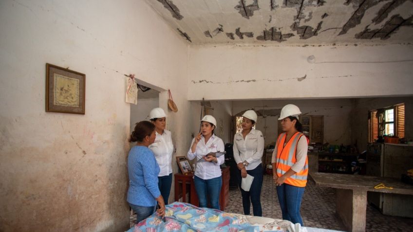 Indira Vizcaíno reporta más de 3 mil 500 casas afectadas por sismos en Colima