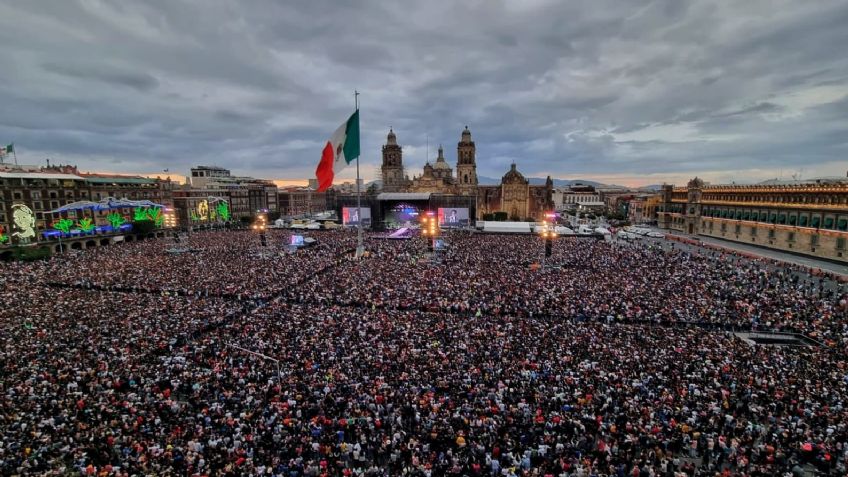 Grupo Firme llena el Zócalo: piden ya no acudir y seguir la transmisión en línea