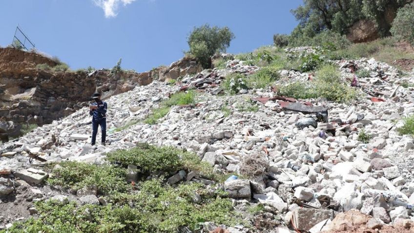 Tecámac cierra una mina que era utilizada como depósito de basura