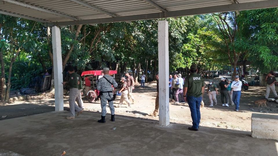 Agentes de Estados Unidos y de la Guardia Nacional hicieron el recorrido