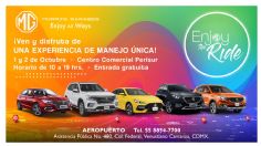 MG Aeropuerto te invita este fin de semana a una prueba de manejo única