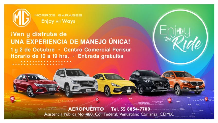 MG Aeropuerto te invita este fin de semana a una prueba de manejo única