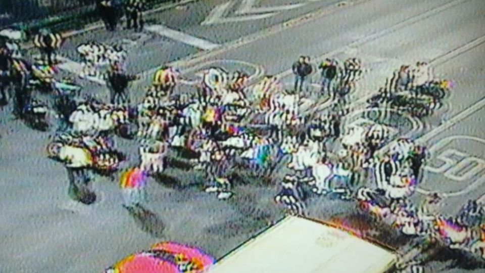 Manifestantes bloquearon las principales avenidas alrededor de la Alameda Central y Bellas Artes