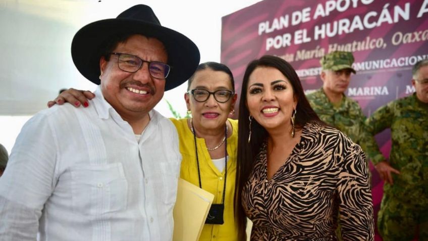 Tianguis del Bienestar beneficia a damnificados por huracán Agatha