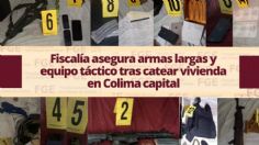 Fiscalía de Colima asegura armas largas y equipo táctico en cateo