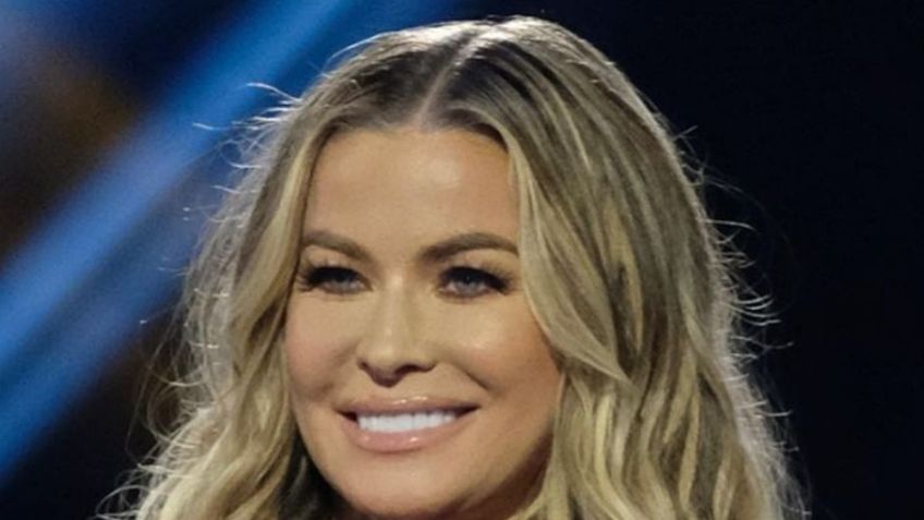 De frente, Carmen Electra sube la temperatura con sus curvas