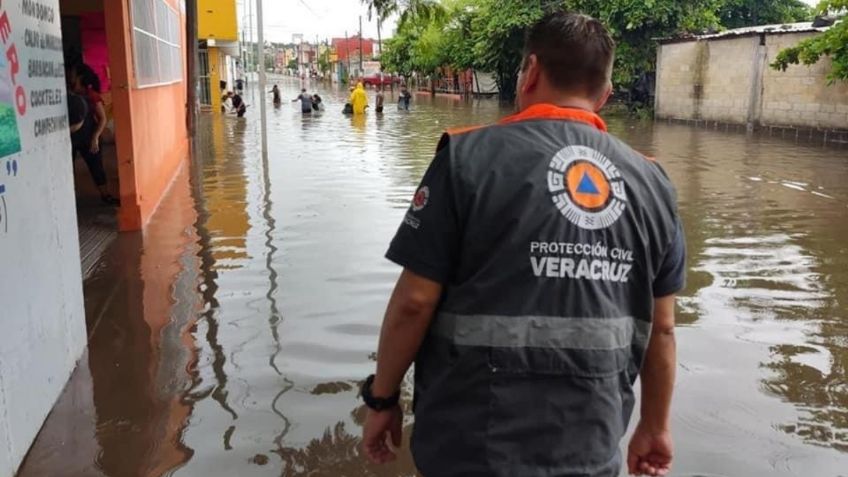 Veracruz: fuertes lluvias en dejan afectaciones en 27 municipios