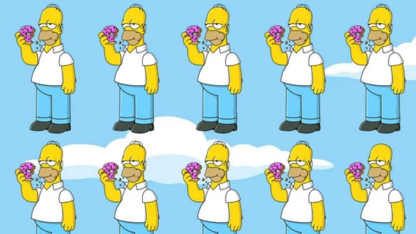 Encuentra al HOMERO que luce diferente a los demás en 9 segundos