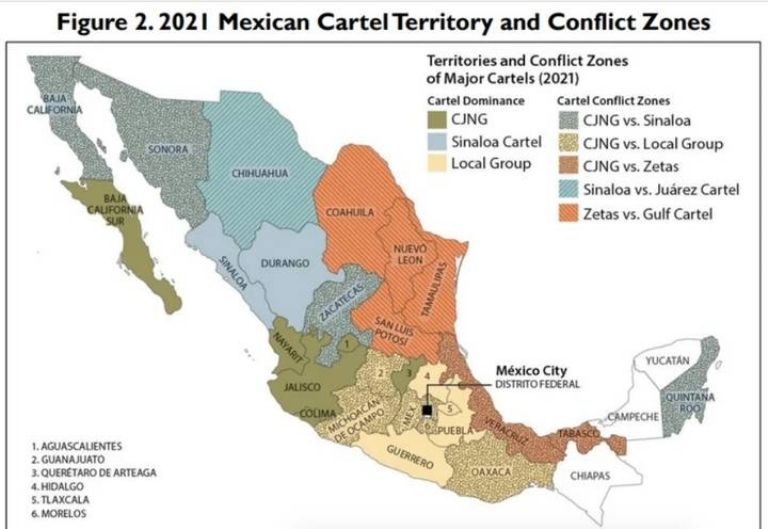 mapa narco