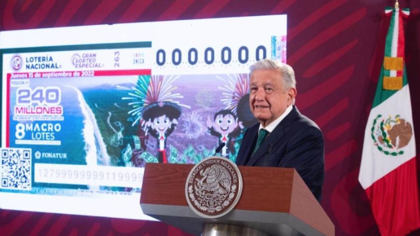 “Es nuestra fiesta”: AMLO invita al Grito y al Gran Sorteo para el 15 de septiembre