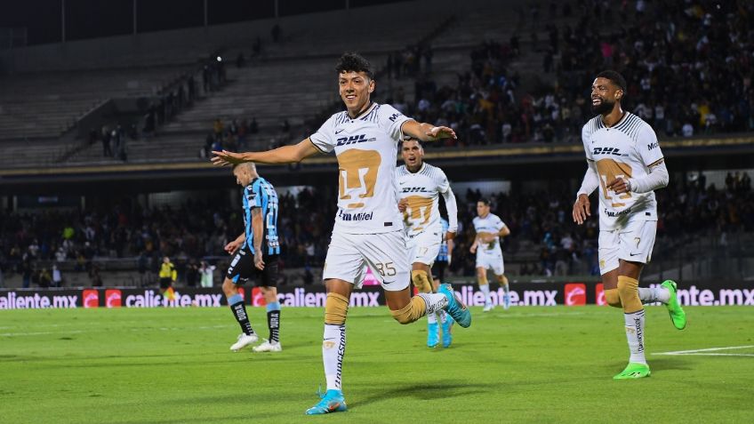 Pumas se impone 4-1 contra los Gallos de Querétaro en CU