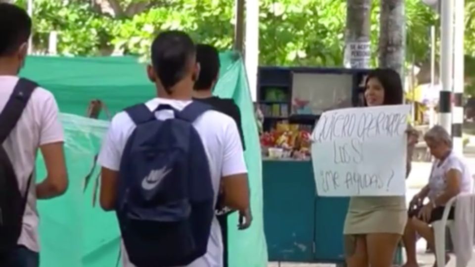 Valery pidió a las personas que la apoyaran con “lo que les nazca de corazón”. FOTO: Especial