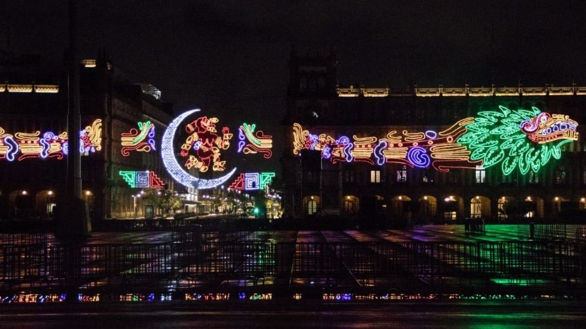 ¡Chulada! Así han sido las luminarias del Zócalo de la CDMX para las fiestas patrias en el gobierno de Claudia Sheinbaum