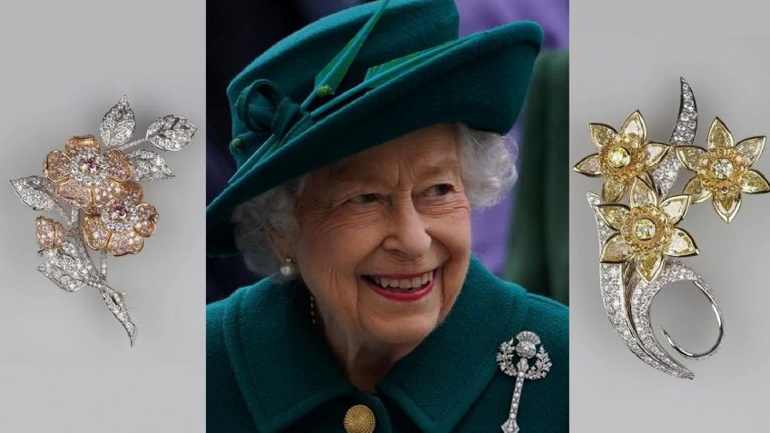 La reina Isabel II tiene 4 broches de diamantes muy importantes, esta es su historia