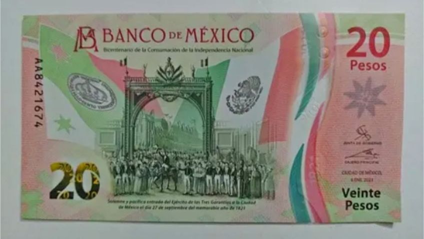 ¡Búscalo! Ofrecen hasta 750 mil pesos por este billete de 20 pesos conmemorativo