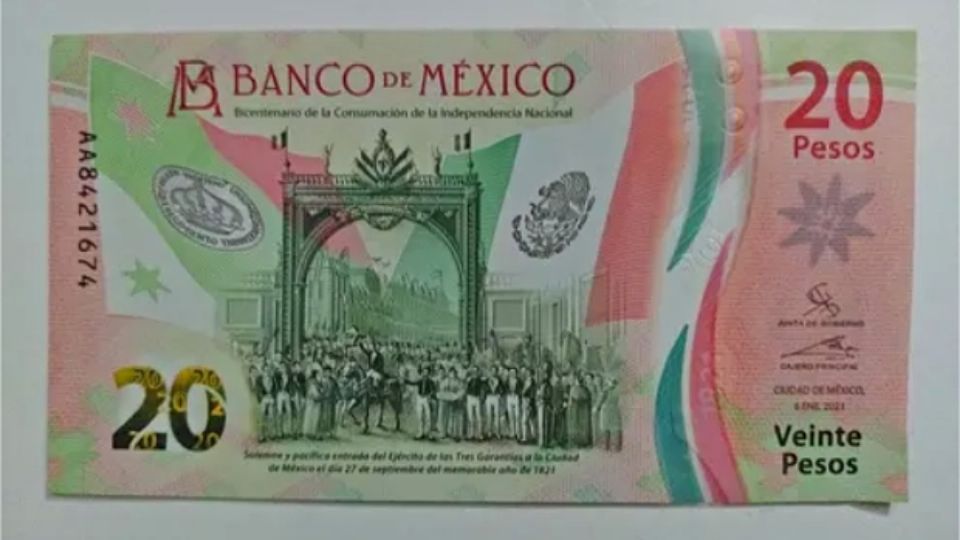 El billete conmemorativo se vende a través de Mercado Libre. FOTO: Especial